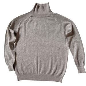 Luxury Cashmere-Feel Turtleneck Sweater | Mocha Suede, Business Capsule S, M New